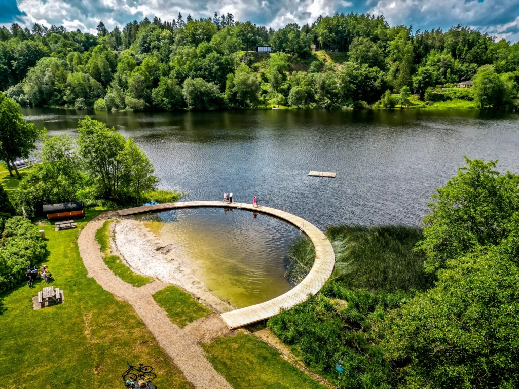 240628 Nyt Bryrup Søbad Drone 1